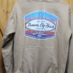 panama city beach hoody tan lg